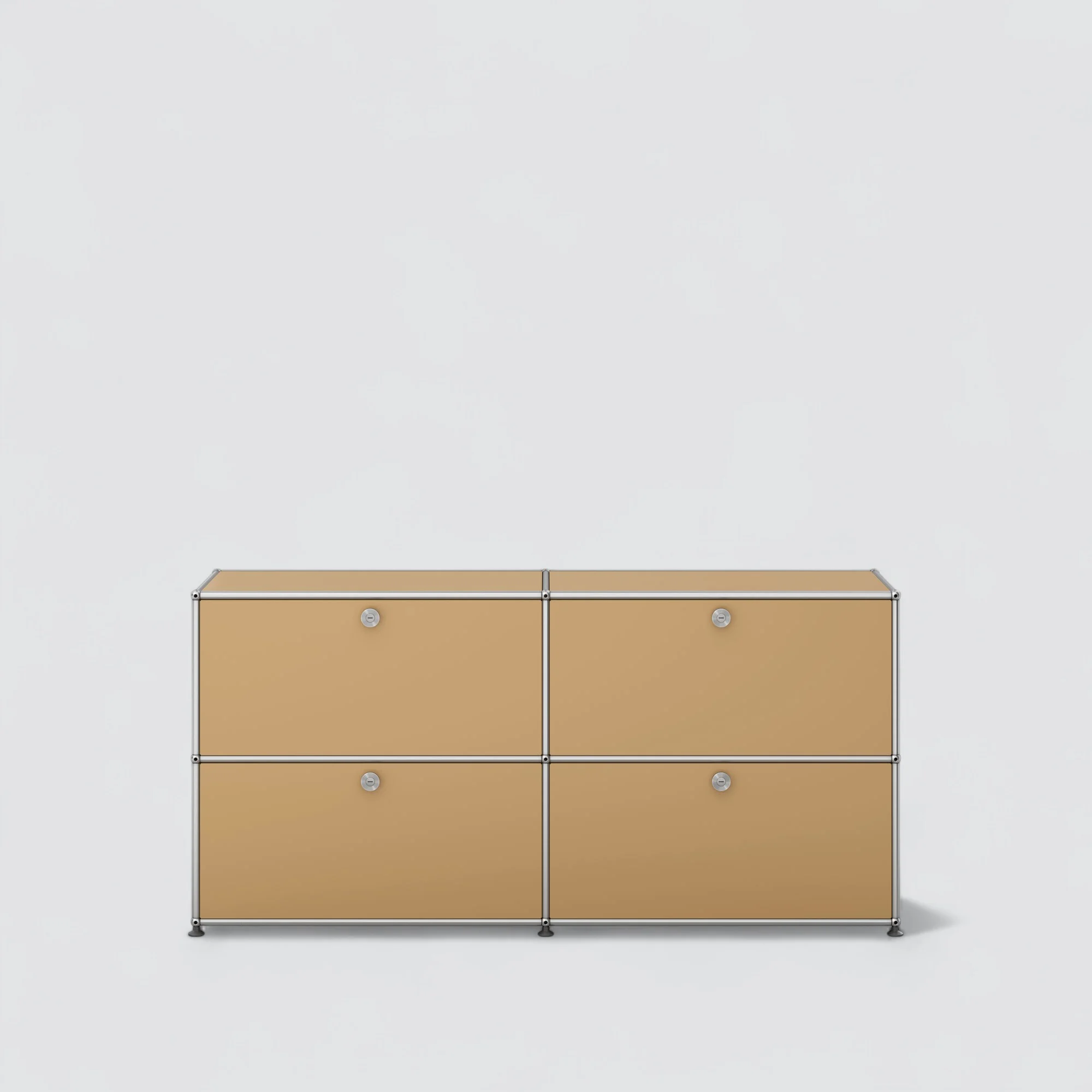 Arvhi E2 modular steel sideboard in beige, a USM Haller style sideboard dupe