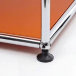 Pure Orange 7 USM Haller storage system in Pure Orange – styled setup