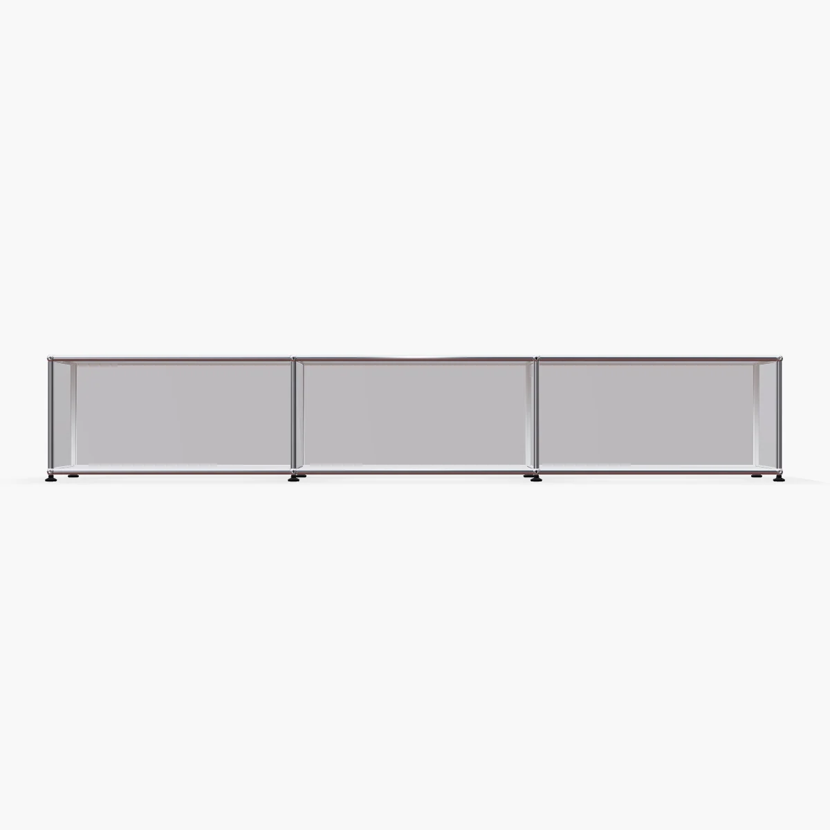 Arvhi 3D configurator: 90-inch three-module configuration in Pure White for long walls